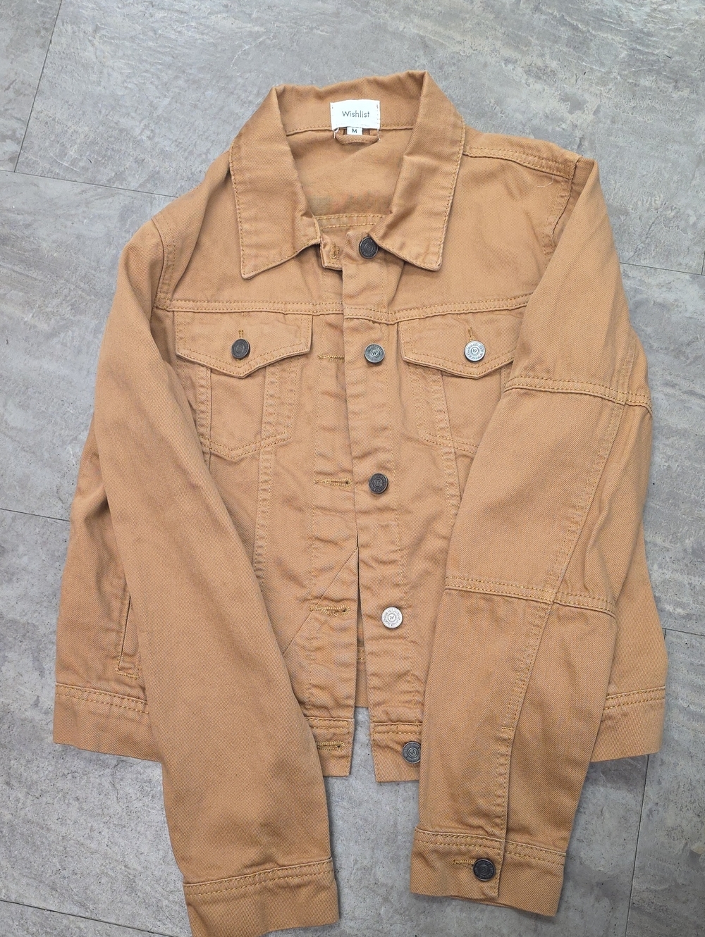 Wishlist Women's Camel/Tan Cotton Trucker Jacket